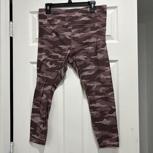 Athleta Women's‎ Size XL Elation Camo 7/8 Tight-Flora Mauve Leggings